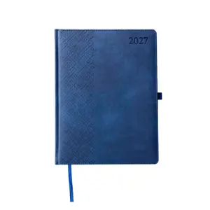 Kalendorius TRADITIONAL, 2027, PU, A4, tamsiai mėlyna (Baltic)