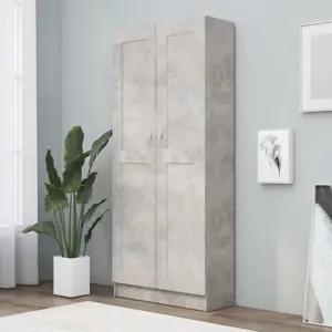 Spintelė knygoms, betono, 82,5x30,5x185,5cm, apdirbta mediena