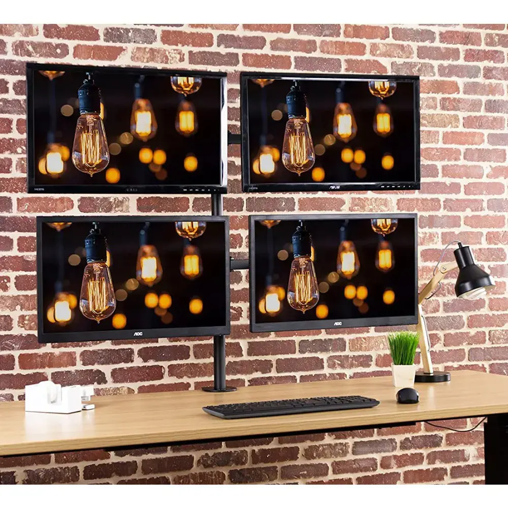 TECHLY 027521 "Techly" Keturvietis stalinis LED/LCD monitoriaus porankis 13-27 VESA 4x 10 kg pilnas judesys