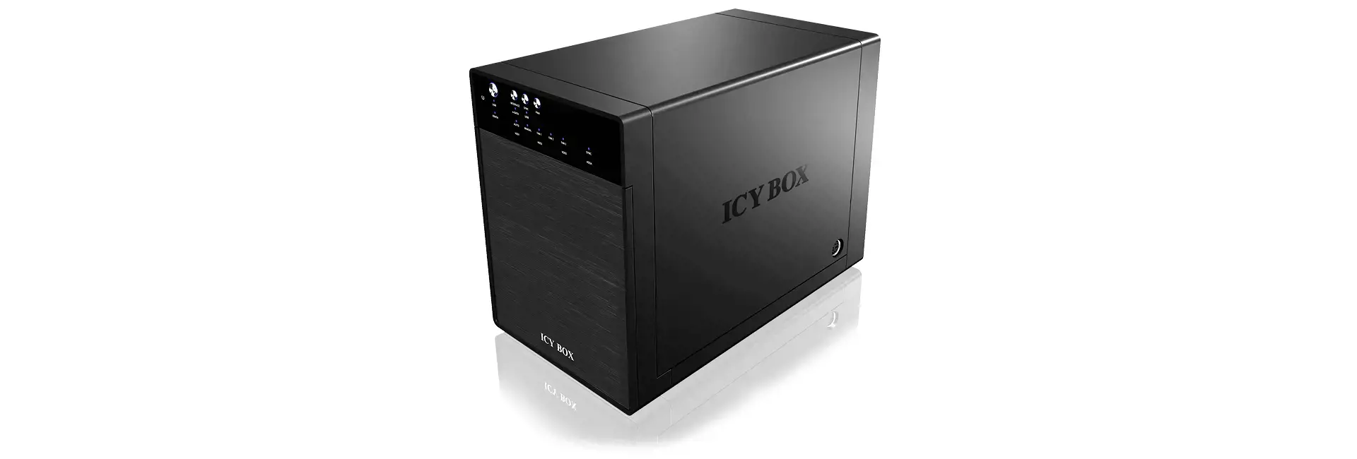 ICYBOX IB-3640SU3 IcyBox Išorinis 4x3,5 HDD korpusas SATA į USB 3.0, eSATA, JBOD, juodas