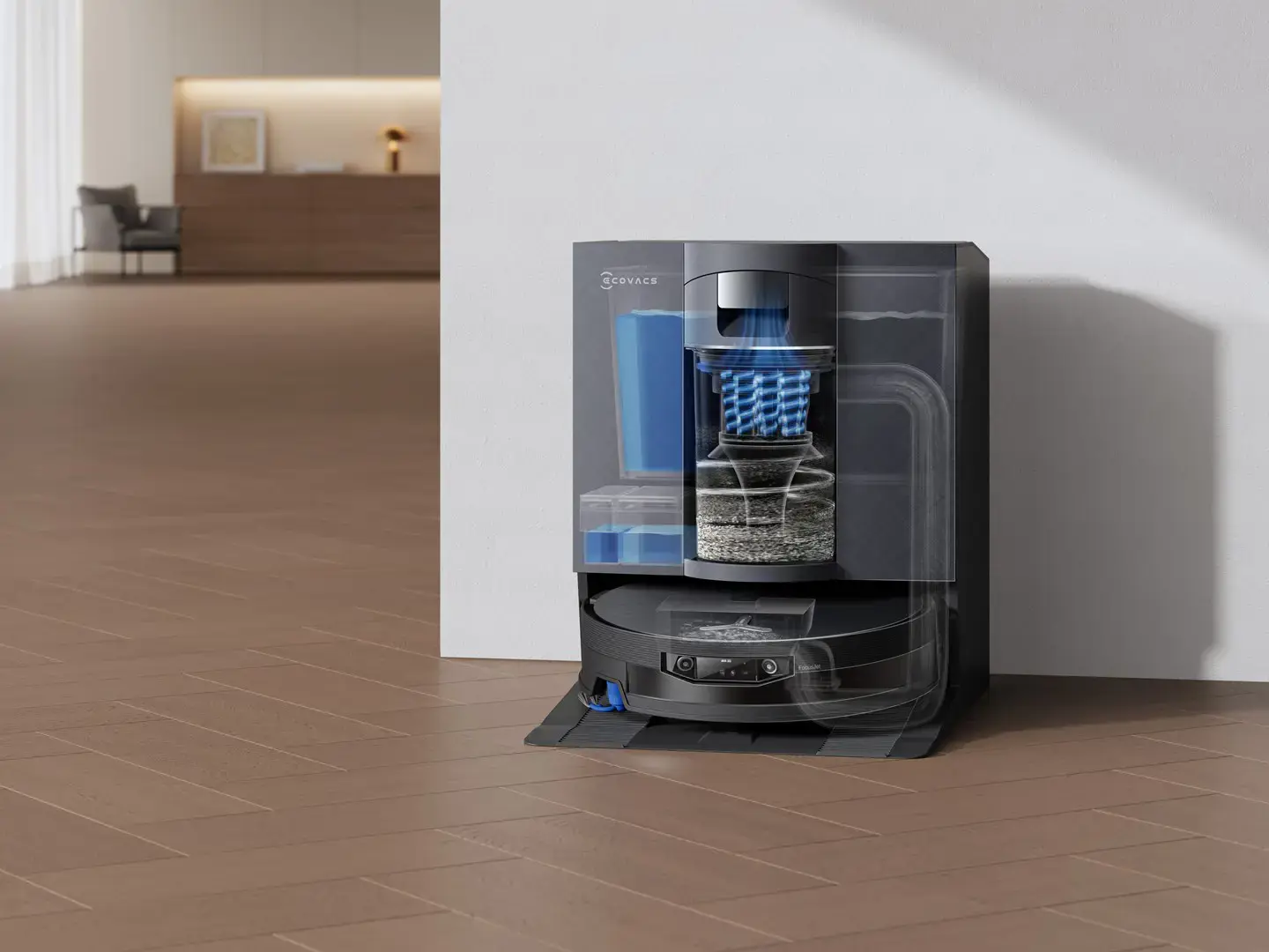 Dulkių siurblys-robotas Ecovacs DEEBOT X12 OmniCyclone, Pilka