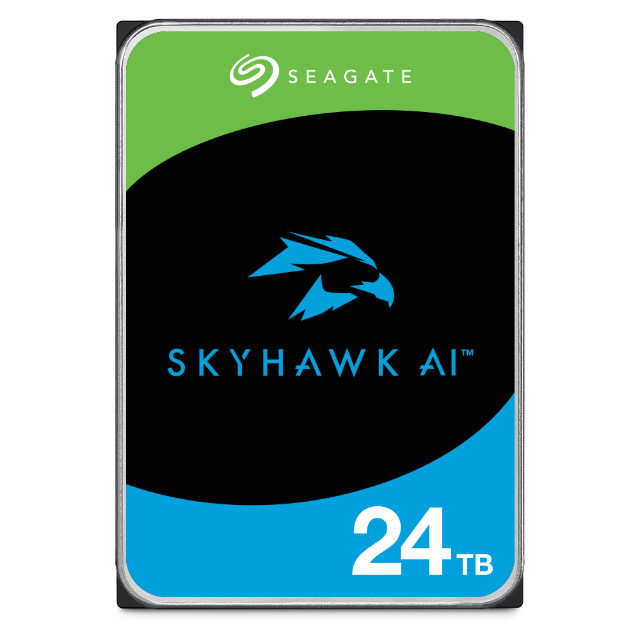 Seagate SkyHawk AI, 24 TB, 7200 RPM, 256 MB, 3.5", Serial ATA III