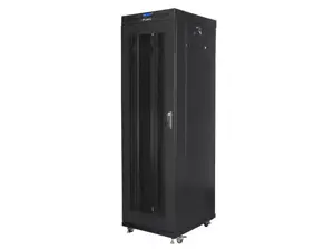 LANBERG free standing rack 19inch cabinet 42U 600x800 mesh door LCD flat pack black