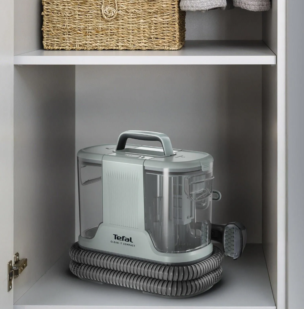 TEFAL Carpet and Upholstery Cleaner | IZ3020F0 Clean it Compact | Corded operating | Washing function | 400 W | Operating radius 5.65 m | 220-240 V | Eucalyptus