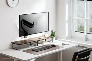 "Neomounts by Newstar" sieninis adapteris, Sieninė plokštė, Juoda, -1 kg, Sieninis, -25,4 mm (-1"), -25,4 mm (-1")