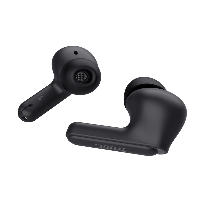 Trust Yavi, True Wireless Stereo (TWS), Calls/Music, 20 - 20000 Hz, 37 g, Headset, Black