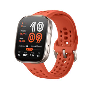 Amazfit Bip 6 Red, 5 cm (1.97"), AMOLED, Touchscreen, 512 GB, GPS (satellite), 27.9 g