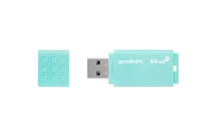 Goodram UME3, 64 GB, USB Type-A, 3.2 Gen 1 (3.1 Gen 1), 60 MB/s, Cap, Turquoise