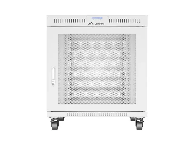 Free-standing rack cabinet 19" 15U 800x1000 grey perforated door LCD Lanberg (flat pack)