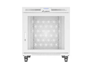 Free-standing rack cabinet 19" 15U 800x1000 grey perforated door LCD Lanberg (flat pack)