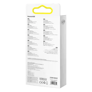 3in1 USB cable Baseus Flash Series, USB-C + micro USB + Lightning, 100W, 1.2m (blue)