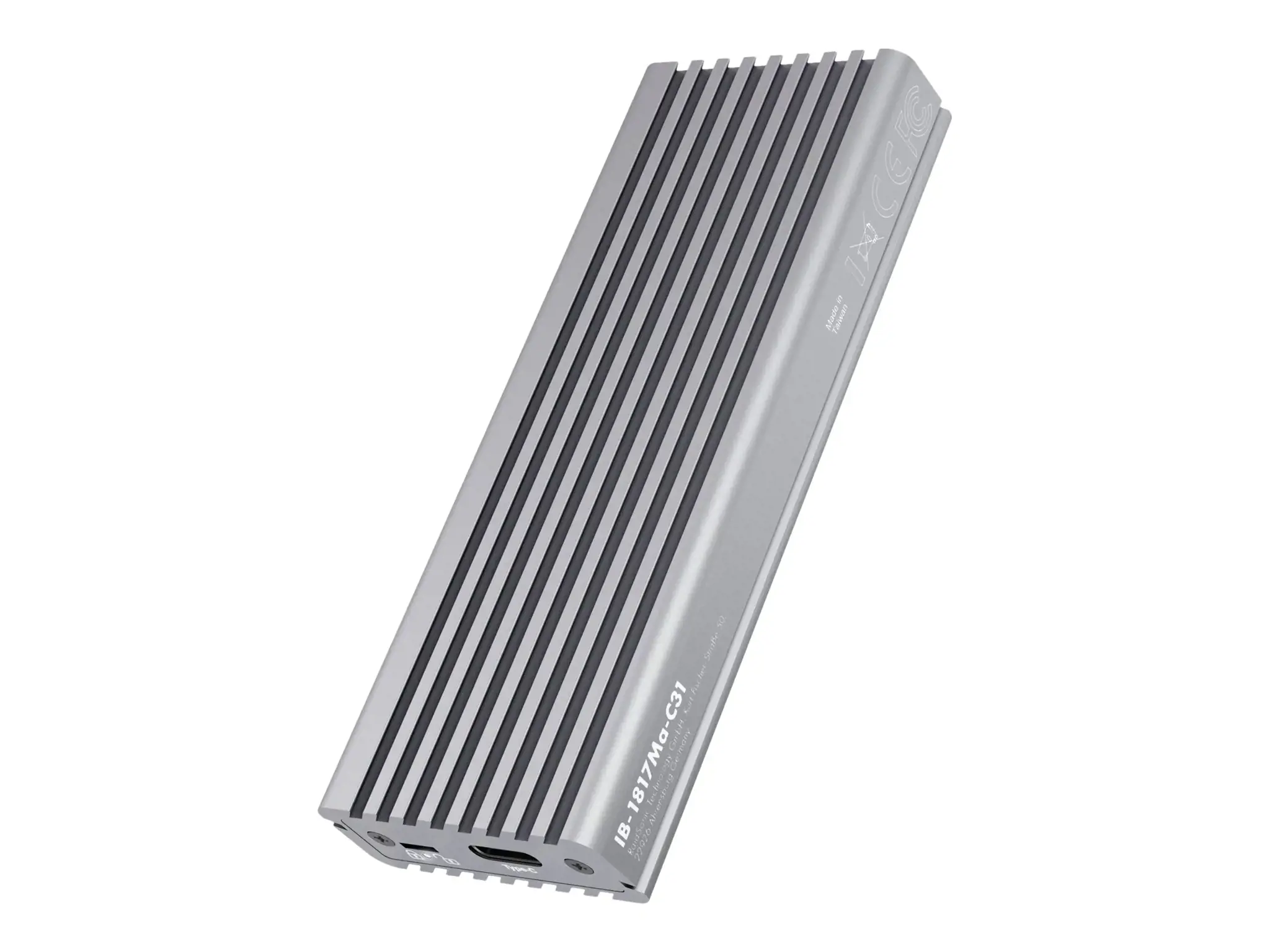 ICYBOX IB-1817Ma-C31 "IcyBox" išorinis korpusas M.2 NVMe SSD, USB 3.1 Type-C, sidabrinės spalvos