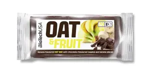 Avižinis batonėlis BioTechUSA Oat Bar, šokoladinis, su bananais, 70 g