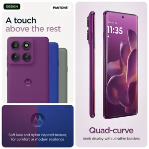 Motorola edge 60 pro, 16.9 cm (6.67"), 12 GB, 512 GB, 50 MP, Android 15, Purple