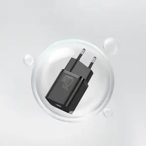 "Baseus Super Si" greitasis įkroviklis 1C 20W EU Black (juodas)