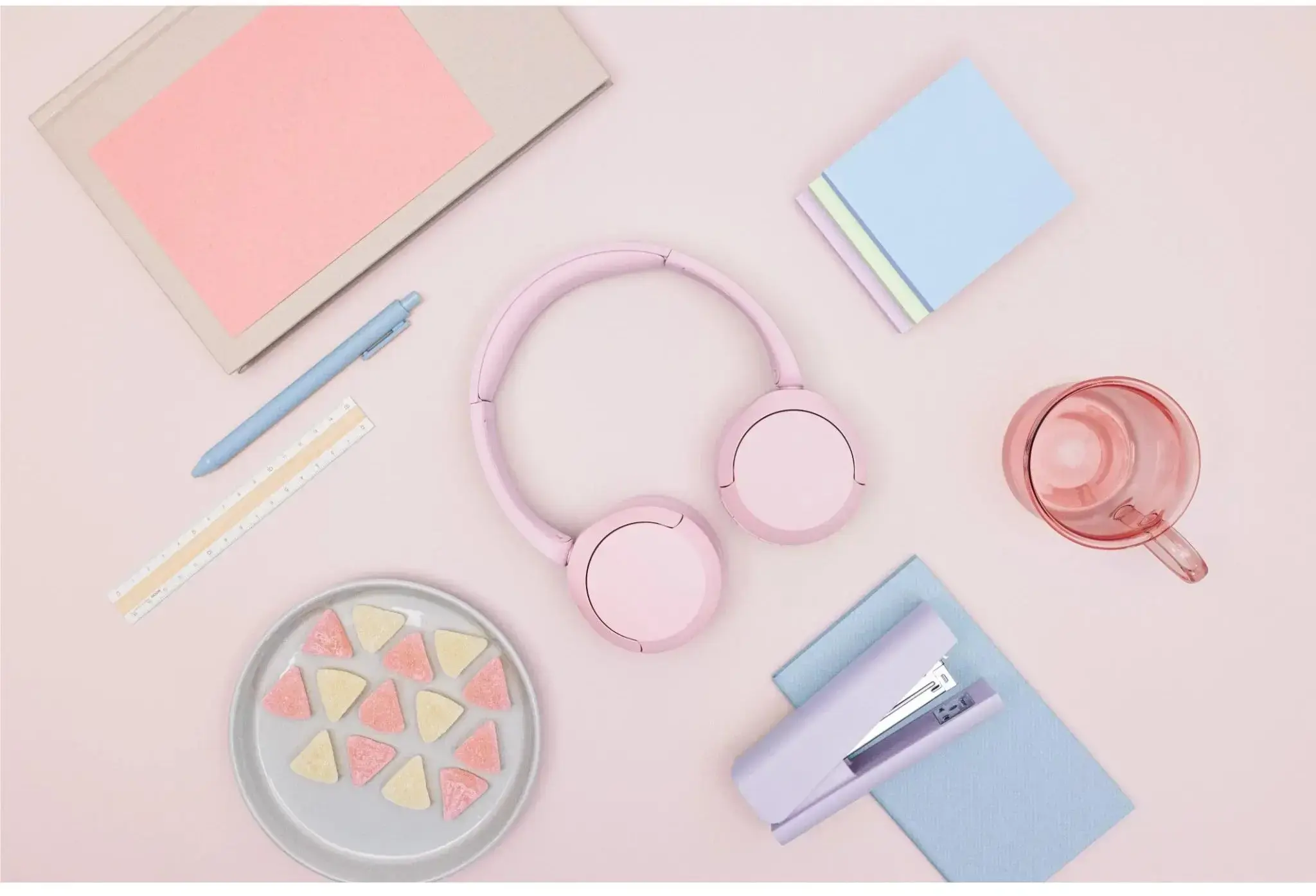 Sony wireless headset WH-CH520, pink