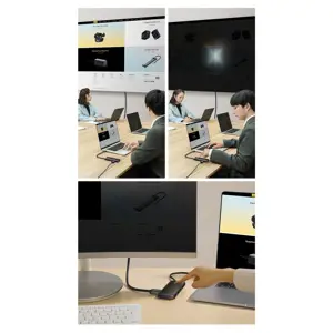 Baseus Lite Series Hub 6w1 USB-C to 2x USB 3.0 + USB-C + HDMI + SD|TF (black)