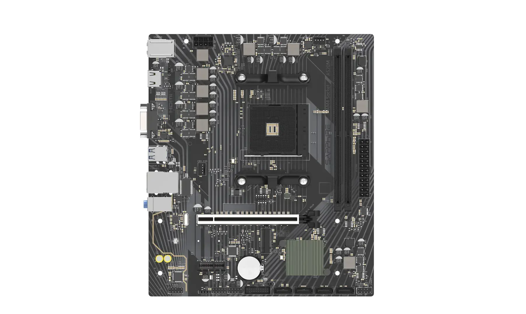 Sapphire A520M-E AMD A520 Socket AM4 micro ATX