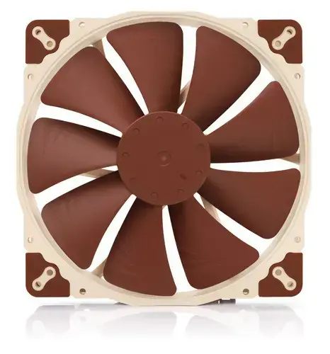 Noctua NF A20 5V PWM Kompiuterio korpuso ventiliatorius 20 cm, smėlio spalvos, raudonas