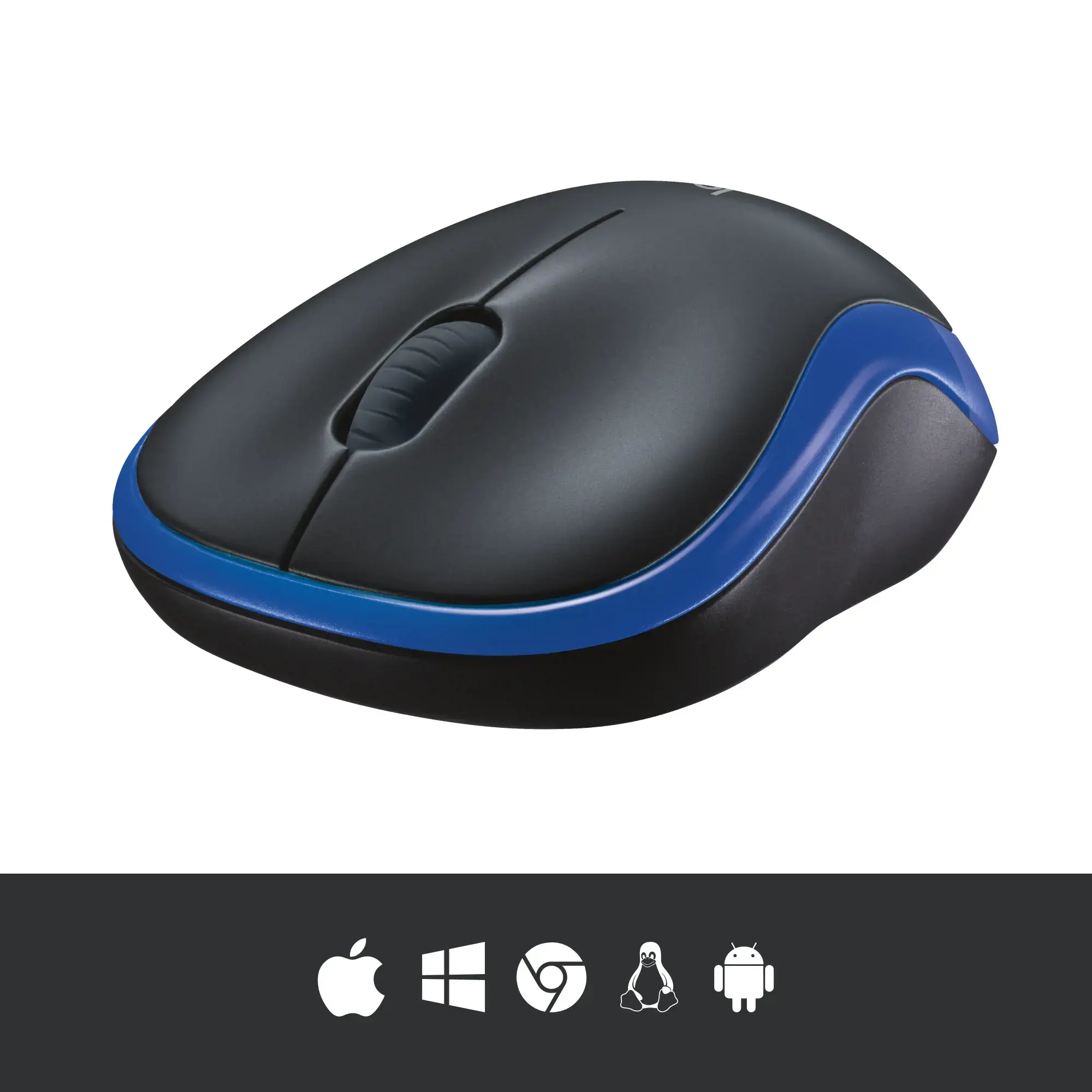 LOGITECH M185 belaidė pelė - mėlyna - EER2