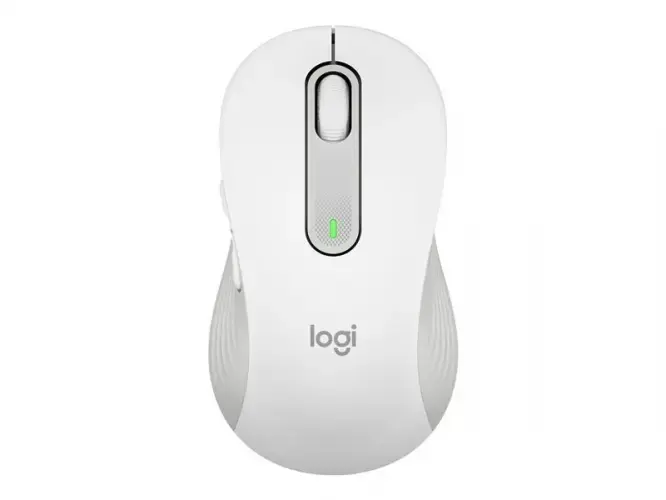 Logitech Signature M650 Wireless Mouse for Business, Right-hand, Optical, RF Wireless + Bluetooth, 4000 DPI, White