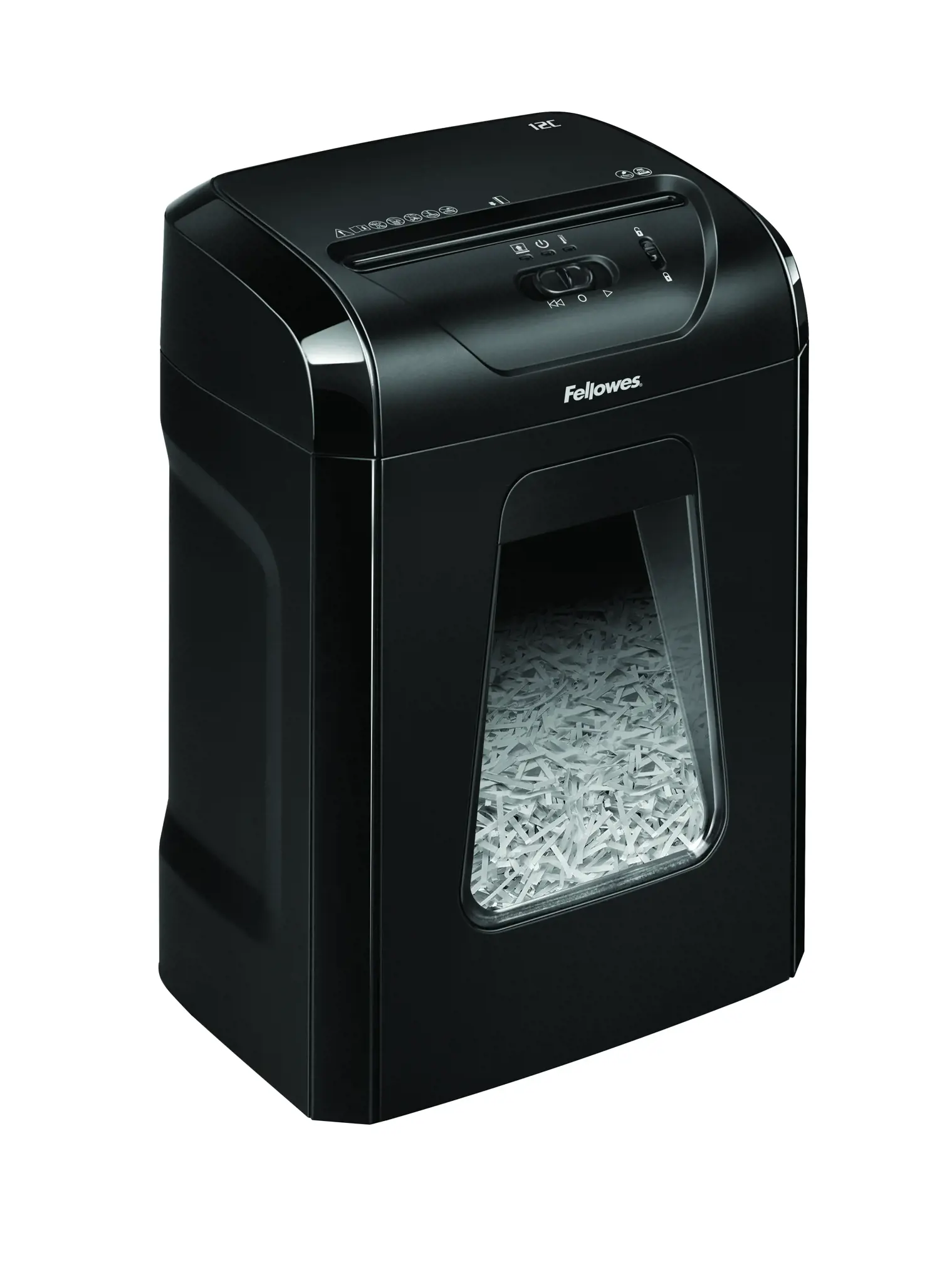 Fellowes Powershred 12C, Cross shredding, 22.5 cm, 4 x 40 mm, 19 L, 255 sheets, 2000 mm/min