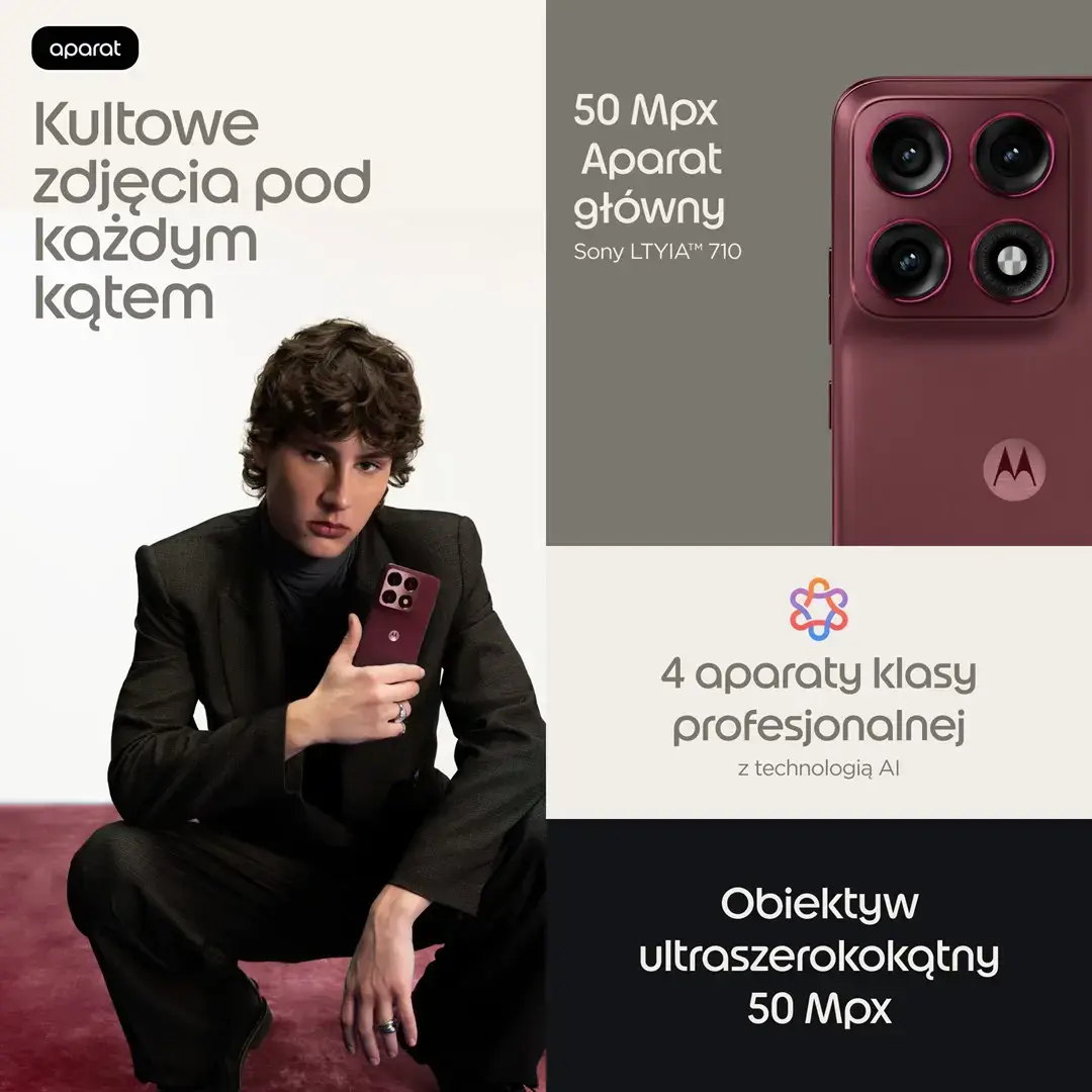 Motorola edge 70 pro 17.2 cm (6.78") Dual SIM Android 16.0 5G USB Type-C 8 GB 256 GB 6500 mAh Bordeaux