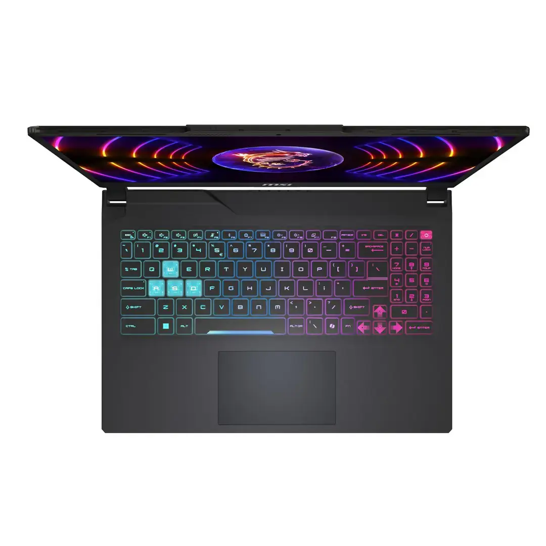MSI Cyborg 15 A13 Intel® Core™ i5 i5-13420H Laptop 39.6 cm (15.6") Full HD 16 GB DDR5-SDRAM 512 GB SSD NVIDIA GeForce RTX 4050 Wi-Fi 6E (802.11ax) NoOS Black