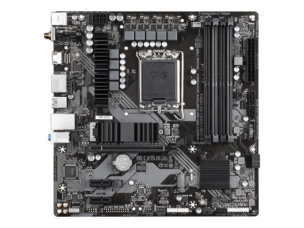 Gigabyte B760M DS3H AX DDR4, "Intel", LGA 1700, "Intel® Celeron®", "Intel® Core™ i3", "Intel® Core™ i5", "Intel® Core™ i7", "Intel® Core™ i9",..., LGA 1700, DDR4-SDRAM, 128 GB