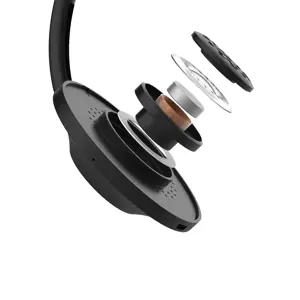 "Koss" belaidės ausinės KPH7 su mikrofonu, "Bluetooth", juodos spalvos