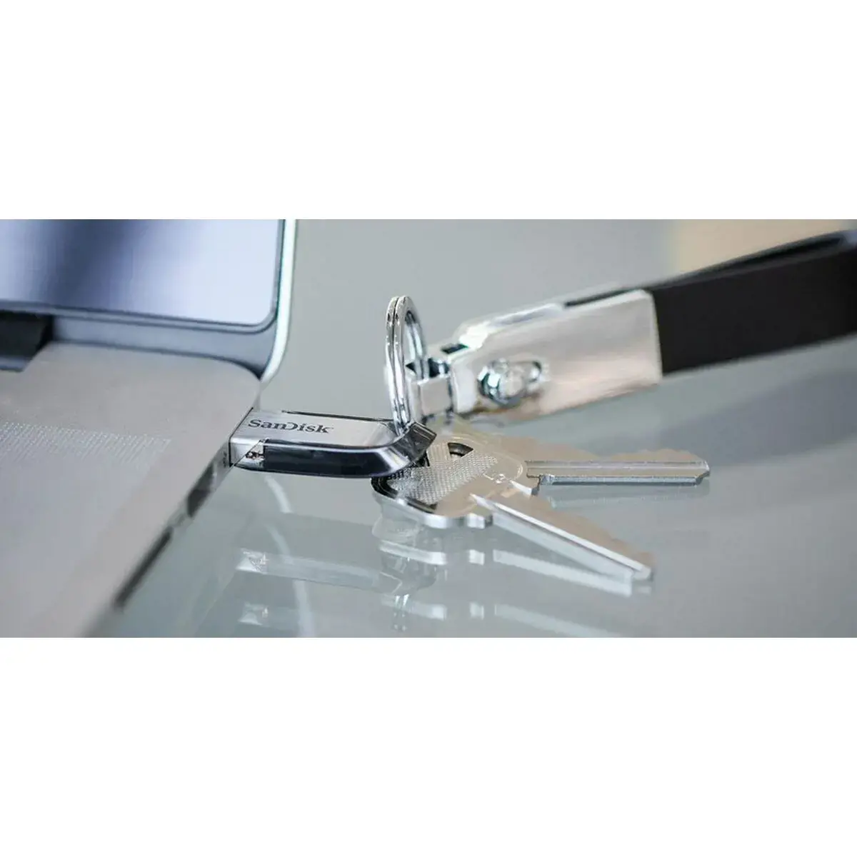 USB atmintinė SanDisk Ultra Flair Black Silver 512 GB