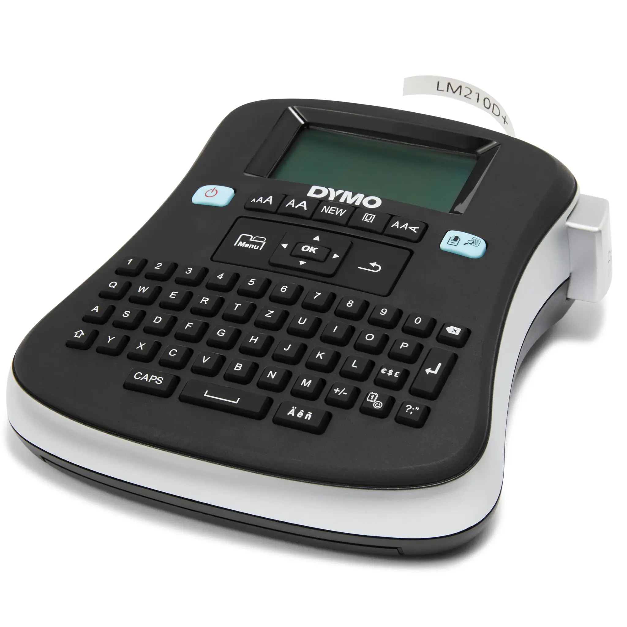 DYMO LabelManager ® ™ 210D - QWZ, QWERTZ, D1, Thermal transfer, 180 x 180 DPI, 12 mm/sec, Black, Silver