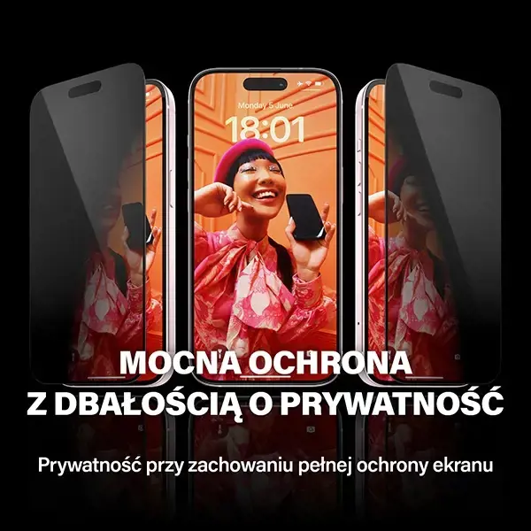 PanzerGlass Ultra-Wide Fit iPhone 15 Pro Max 6.7" Privacy Screen Protection Easy Aligner Included P2812