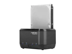 NATEC NSD-0955 Natec KANGAROO DUAL 2,5/3,5 HDD USB 3.0 + kintamosios srovės adapteris