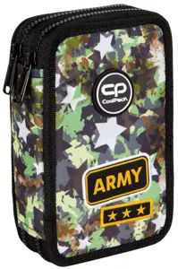 Forminis dviejų skyrių penalas su priedais CoolPack Army Stars