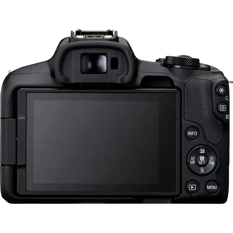 "Canon EOS R50", juoda + RF-S 18-45mm F4.5-6.3 IS STM rinkinys, 24,2 MP, 6000 x 4000 taškų, CMOS, 4K Ultra HD, jutiklinis ekranas, juoda