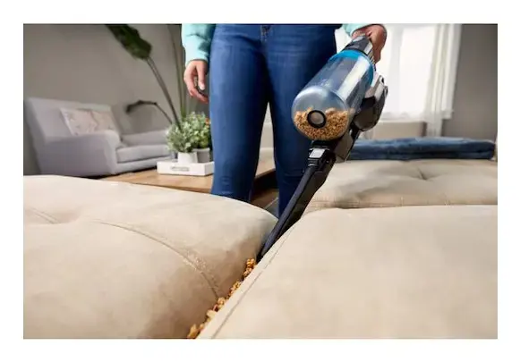 Black & Decker BHFEB520D1-QW stick vacuum/electric broom Battery Dry Cyclonic Bagless Black, Silver, Transparent 2 Ah