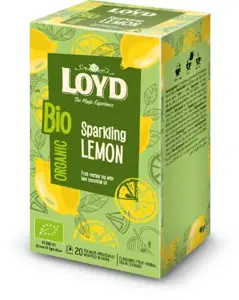 Ekologiška žolelių arbata LOYD Sparkling lemon, 20 x 2g