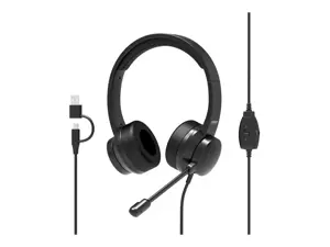 PORT CONNECT | USB Comfortable Stereo Office Microphone Headset | Built-in microphone | Wired | Bla…