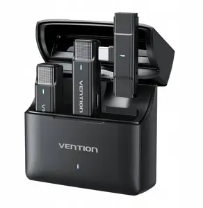 Set of 2 Vention USB-C microphones + charging case