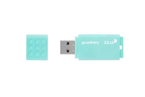 Goodram UME3, 32 GB, USB Type-A, 3.2 Gen 1 (3.1 Gen 1), 60 MB/s, Cap, Turquoise