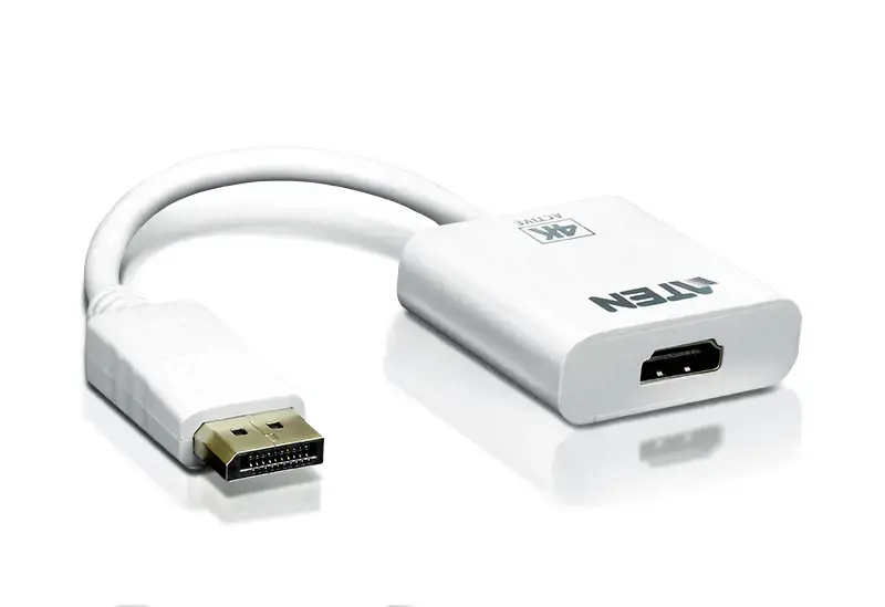 ATEN 4K aktyvusis "DisplayPort" ir HDMI keitiklis, 3D, iki 3840 x 2160 @30Hz, "DisplayPort", HDMI, vyriškas, moteriškas, tiesus, tiesus