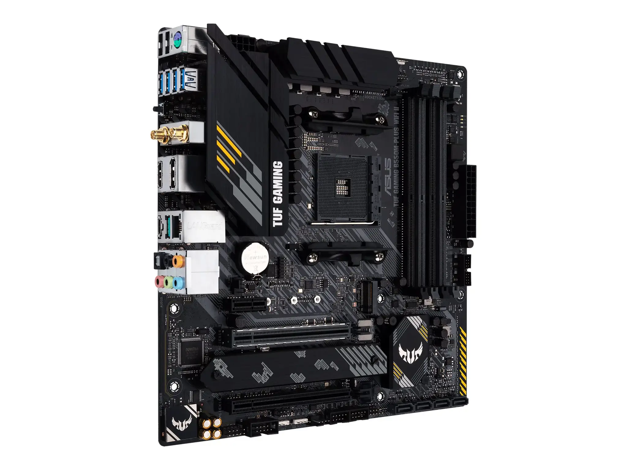 ASUS TUF GAMING B550M-PLUS WIFI II, AMD, "Socket AM4", "AMD Ryzen™ 3", "AMD Ryzen™ 5", "AMD Ryzen™ 7", 3 kartos "AMD Ryzen™ 9", 5 kartos "AMD Ryzen 9", "Socket AM4", DDR4-SDRAM, 128 GB