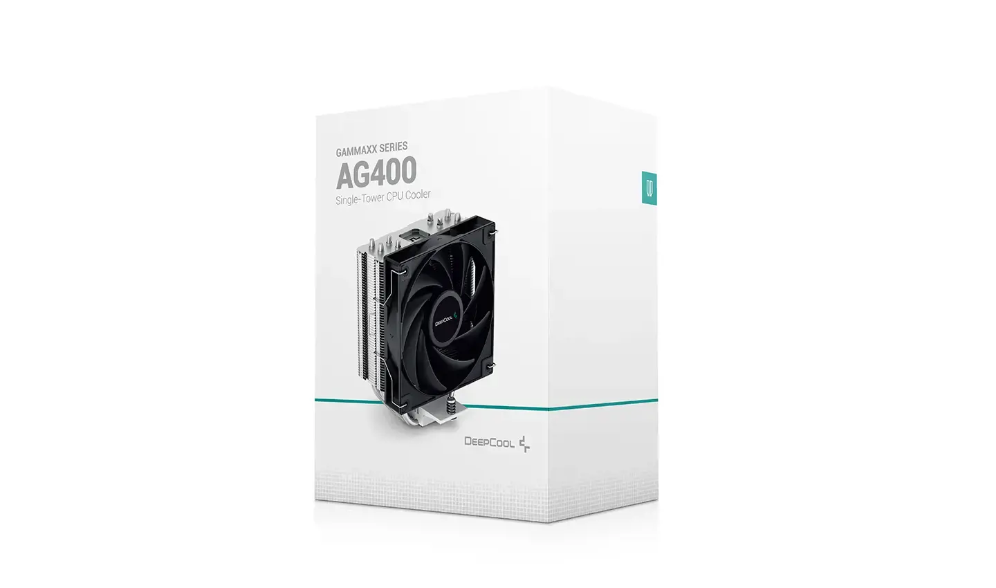 "DeepCool AG400", Oro aušintuvas, 12 cm, 31,6 dB, 75,89 cfm, aliuminis, juodas