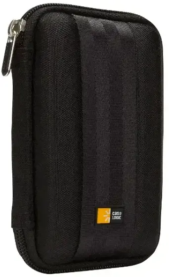 "Case Logic" nešiojamojo kietojo disko dėklas, Įmautė, EVA (etileno vinilo acetatas), juoda, bet kokio prekės ženklo, atsparus dulkėms, atsparus įbrėžimams, 102 mm