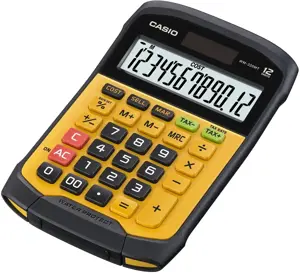 Stalinis skaičiuotuvas CASIO WM-320MT, 108.5 x 168.5 x 33.4 mm, plaunama klaviatūra