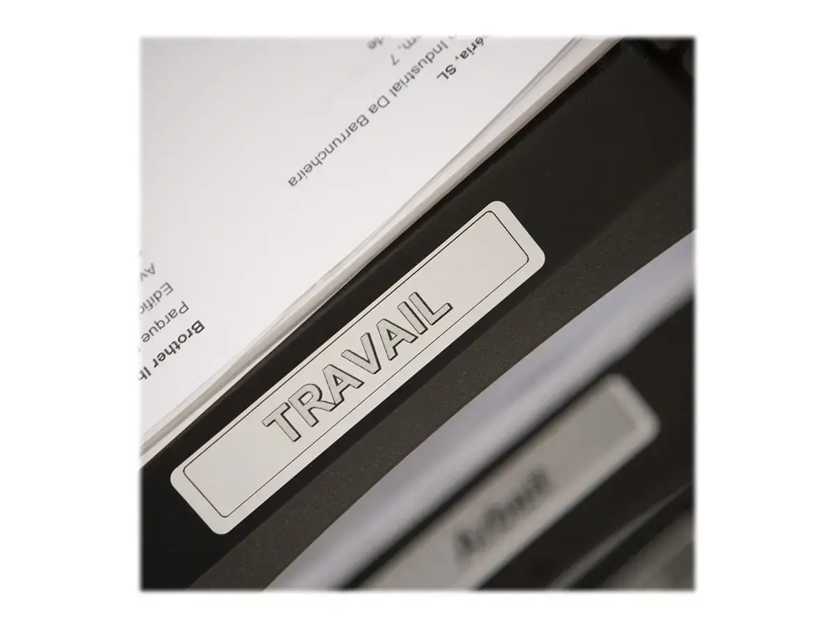 Brother daugiafunkcinės etiketės, juoda ant balto, 400 vnt., DK, baltos, tiesioginio terminio spausdinimo, Brother