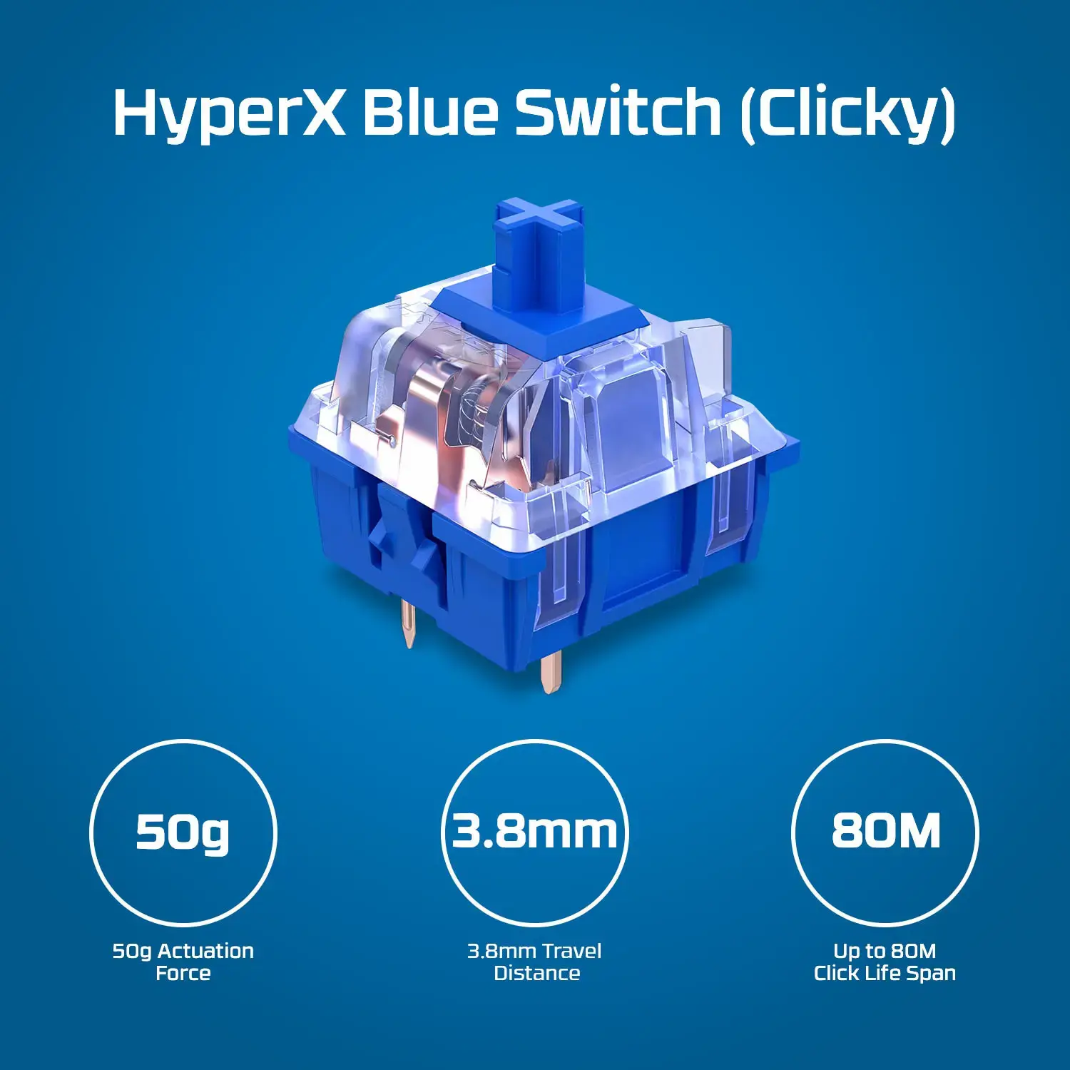 "HP HyperX Alloy Origins", pilno dydžio (100%), USB, mechaninis, QWERTY, RGB LED, juodas