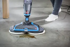 "Bissell Mop SpinWave" laidinis darbinis šluostukas, skalbimo funkcija, galia 105 W, mėlyna/titano spalva