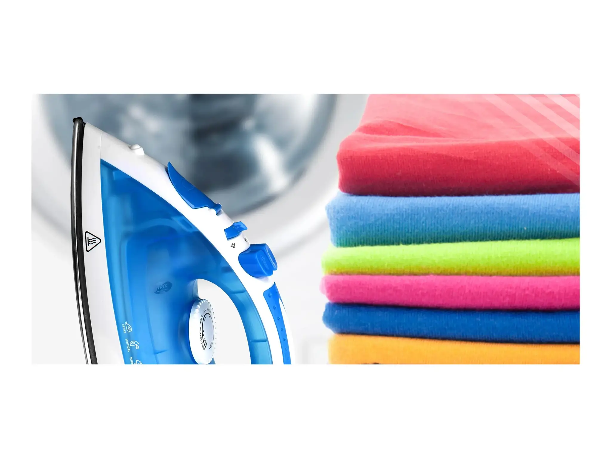 Lygintuvas "Mesko MS 5023" mėlyna/balta, 2200 W, su laidu, Anti-scale sistema, vertikali garų funkcija